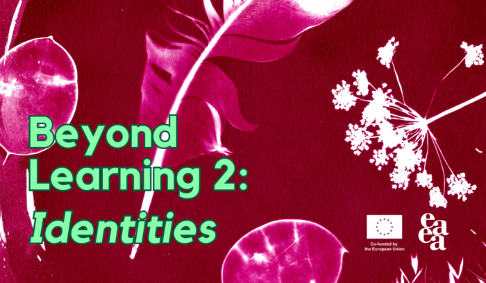 Promotional Banner of the Beyond Learning Podcast season 2, titled: Identities. Artwork by Clemence Garnier