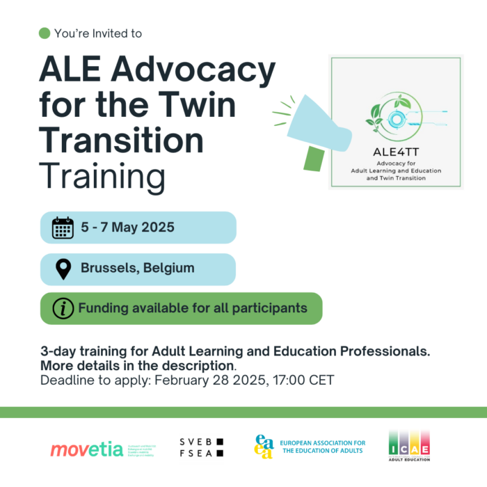 ALE Advocacy for the Twin Transition Training in Brussels 5-7 May 2025